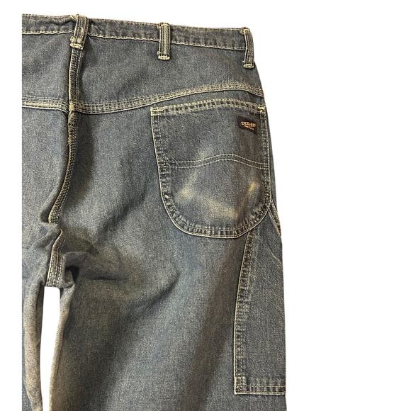 Vintage 70's DEE CEE Medium Wash Mid-Rise Straight Jeans Men's Size W36 x L34 - Picture 10 of 10